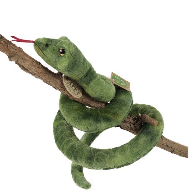 Plush green snake 90 cm ECO-FRIENDLY 4