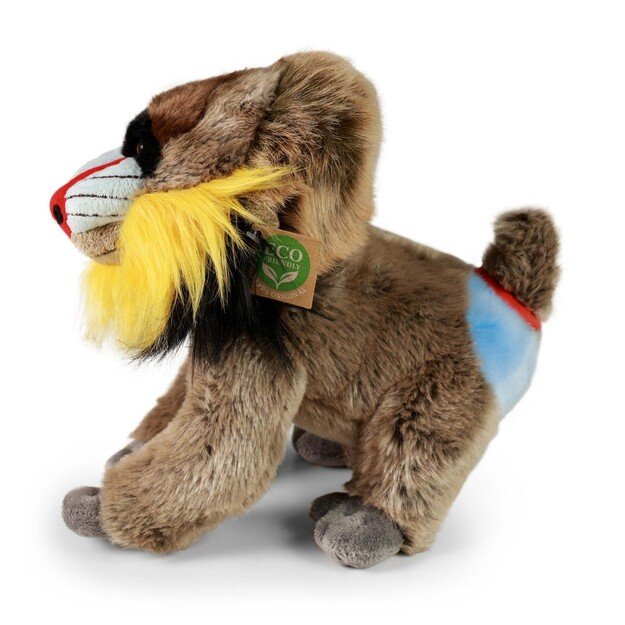 Plush monkey mandrill 28 cm ECO-FRIENDLY 3