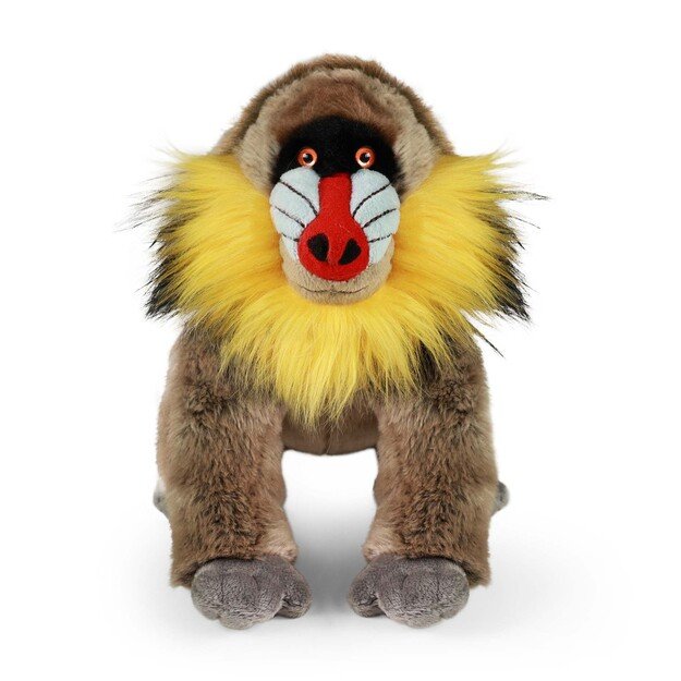 Plush monkey mandrill 28 cm ECO-FRIENDLY 1