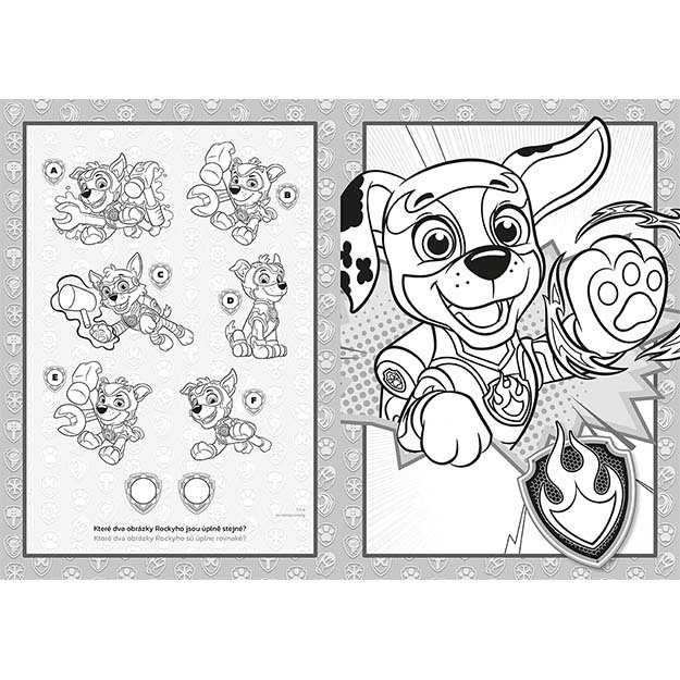 A4 formato „Patch Patrol“ spalvinimo knygelė 3
