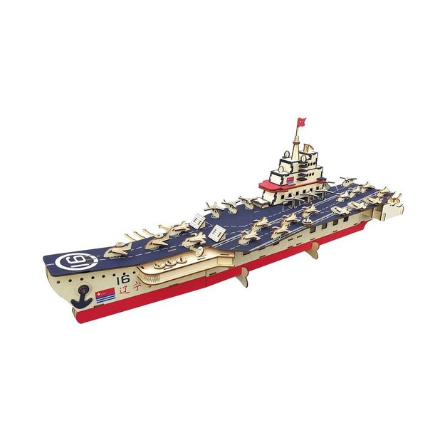 Medinis 3D dėlionės „Woodcraft“ dėlionė „Lėktuvas“ 1