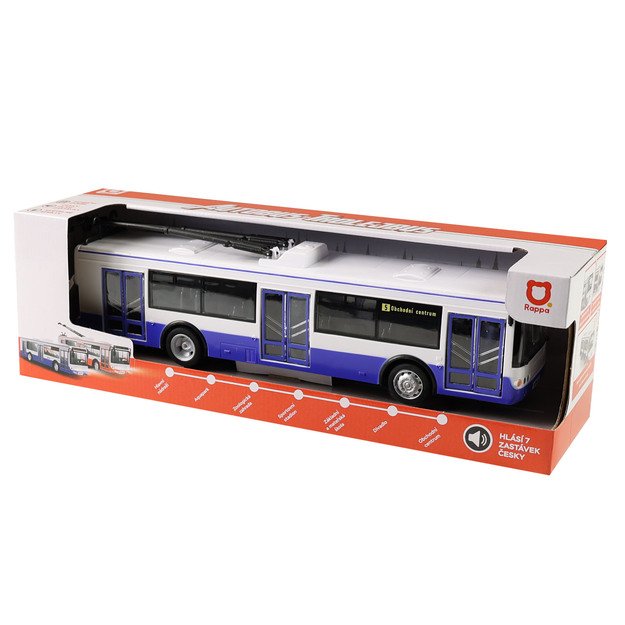 Trolleybus Czech reporting stops 28 cm 2