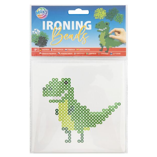 Geležimi klijuojami karoliukai 15x15 cm Dinozauras 1