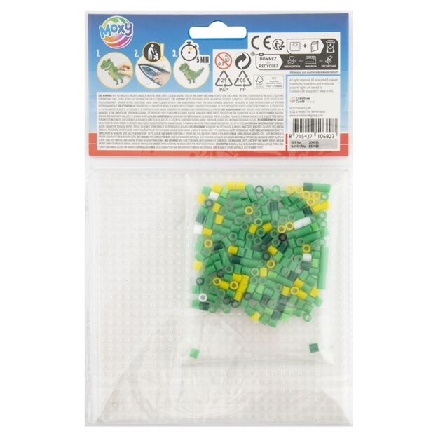 Geležimi klijuojami karoliukai 15x15 cm Dinozauras 2