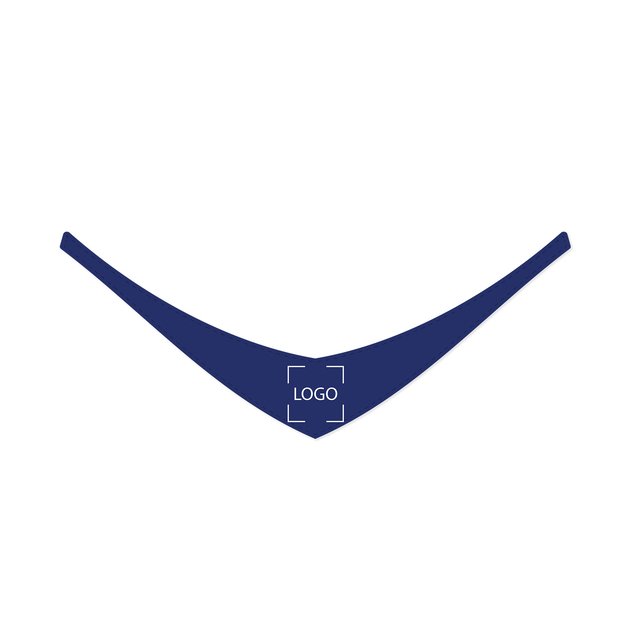 Pliušinis šalikas - tamsiai mėlynas 3