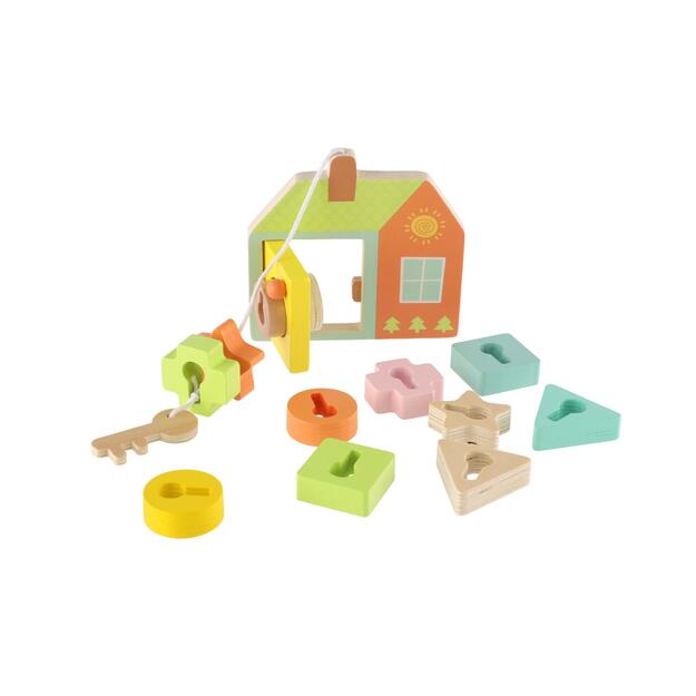 Wooden insert Door locks in a box