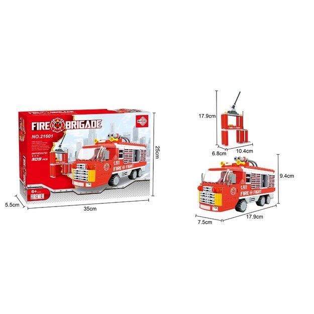 BLOXO ugniagesio konstravimo rinkinys, 278 dalys 3