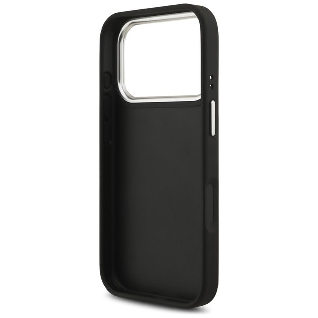 „Guess Grained Big 4G Classic Logo“ dėklas iPhone 17 Pro (juodas) 2