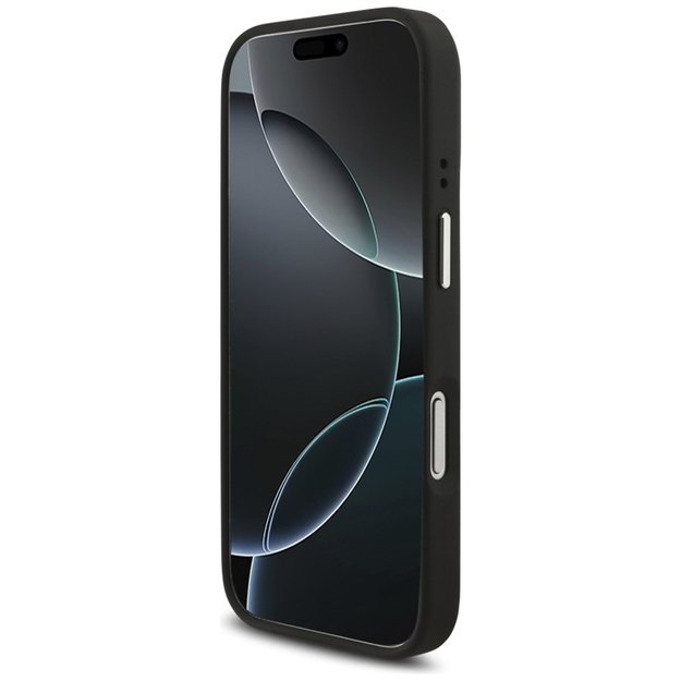 „Guess Grained Big 4G Classic Logo“ dėklas iPhone 17 Pro (juodas) 5