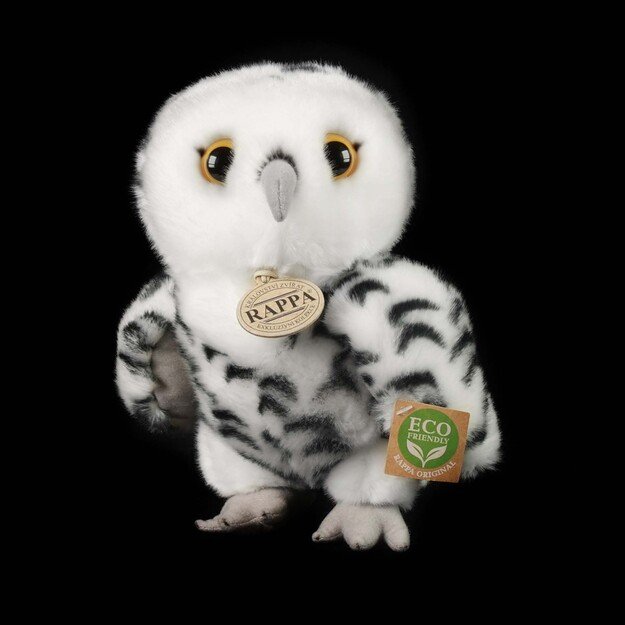 Plush white owl 25 cm ECO-FRIENDLY 4