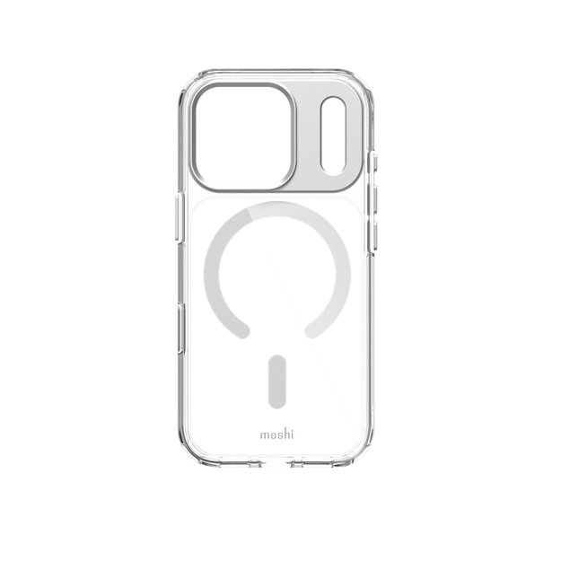 „Moshi iGlaze MagSafe“ dėklas „iPhone 17 Pro“ (sidabrinis) 8