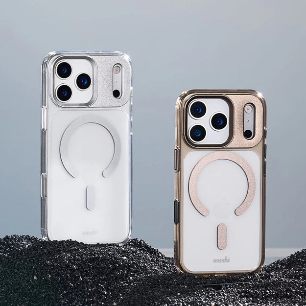 „Moshi iGlaze MagSafe“ dėklas „iPhone 17 Pro“ (sidabrinis) 5
