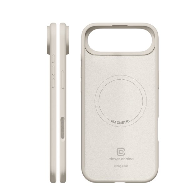 „Crong“ spalvotas magnetinis dėklas „MagSafe iPhone Air“ (akmens smėlio spalvos) 12