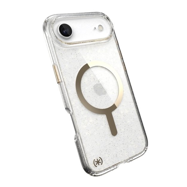 „Speck Presidio Lux MagSafe“ – „iPhone Air“ dėklas (blizgučiai / metalinis aukso spalvos) 5