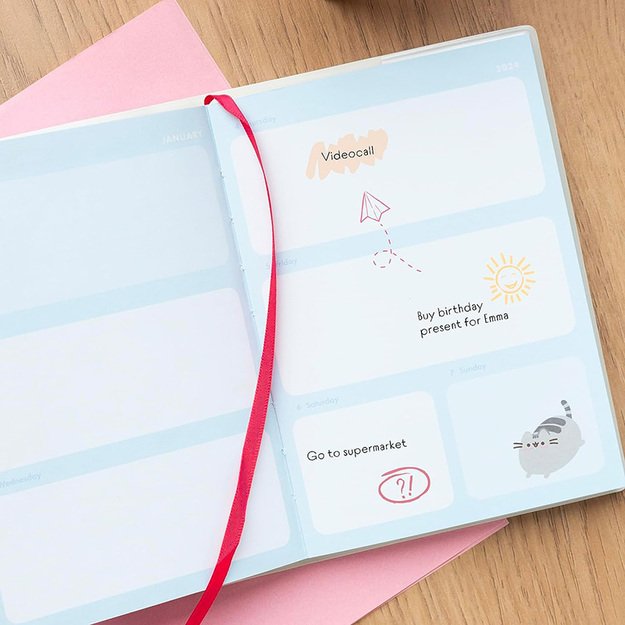 Pusheen – Kalendorius / Savaitės planavimo priemonė 2023/2024 (11,3 x 16,2 cm) 5