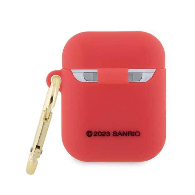 „Hello Kitty“ silikoninė 3D „Kitty“ galvutė – 1/2 gen. „AirPods“ dėklas (fuksija) 8