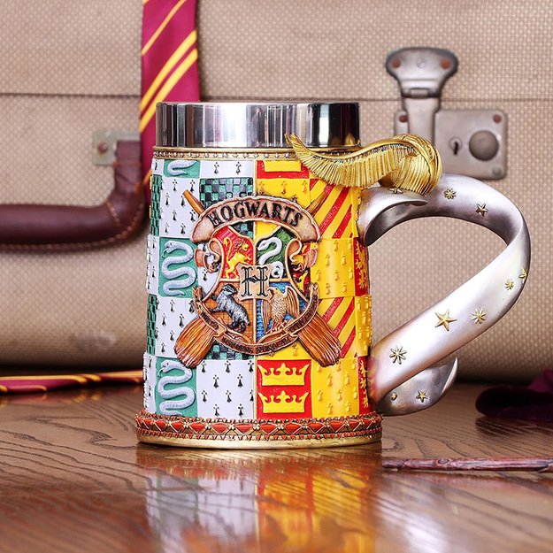 Harry Potter - Golden Snitch 600 ml nerūdijančio plieno puodelis / bakas dovanų dėžutėje