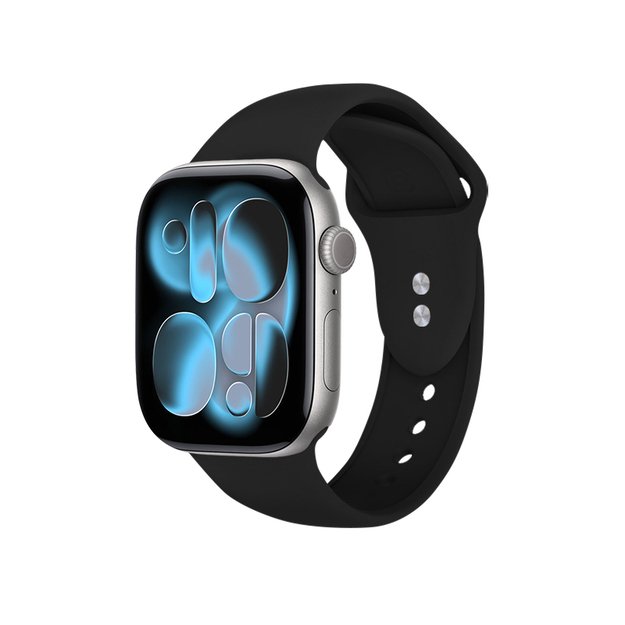 Crong skystoji juosta, skirta Apple Watch 38/40/41mm (juoda) 18