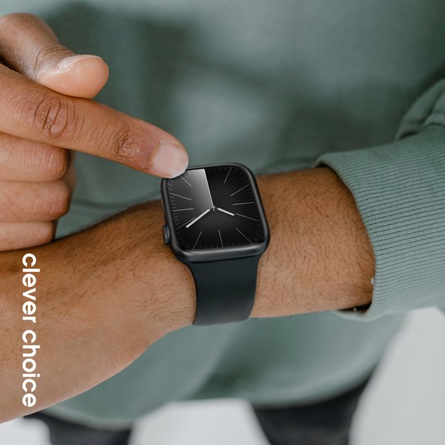 Crong skystoji juosta, skirta Apple Watch 38/40/41mm (juoda) 24