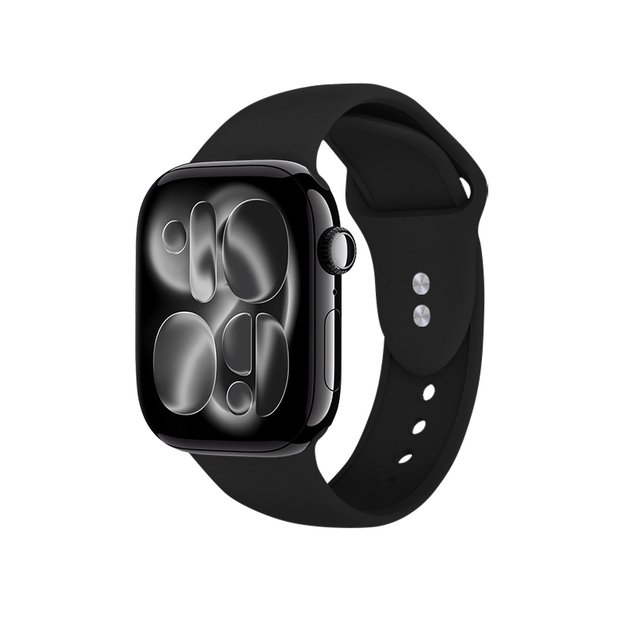 Crong skystoji juosta, skirta Apple Watch 38/40/41mm (juoda) 21