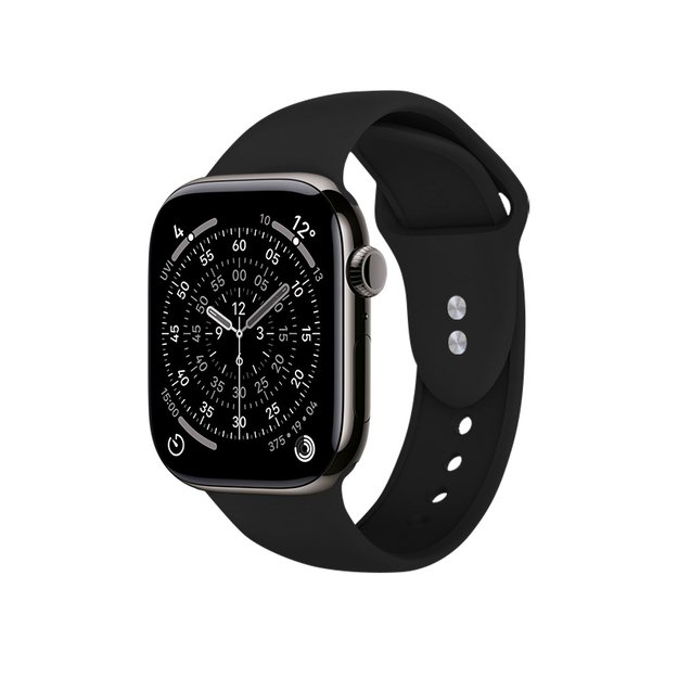 Crong skystoji juosta, skirta Apple Watch 38/40/41mm (juoda) 17