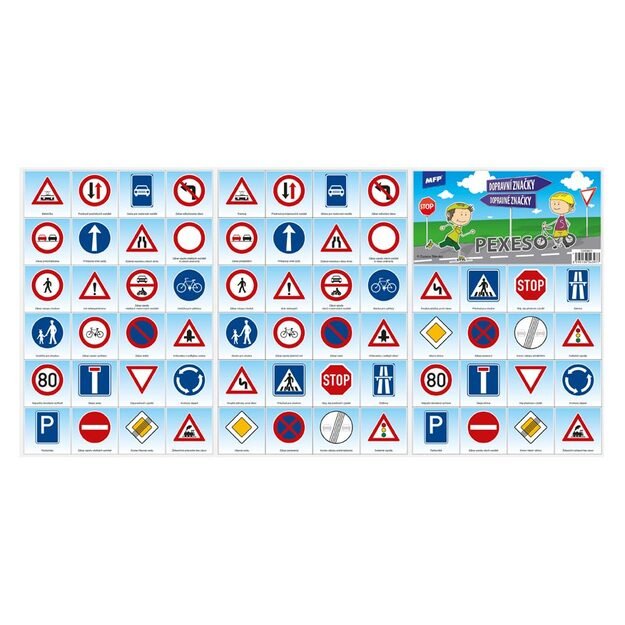 „Pexeso MFP 3xA4“ kelio ženklai 2