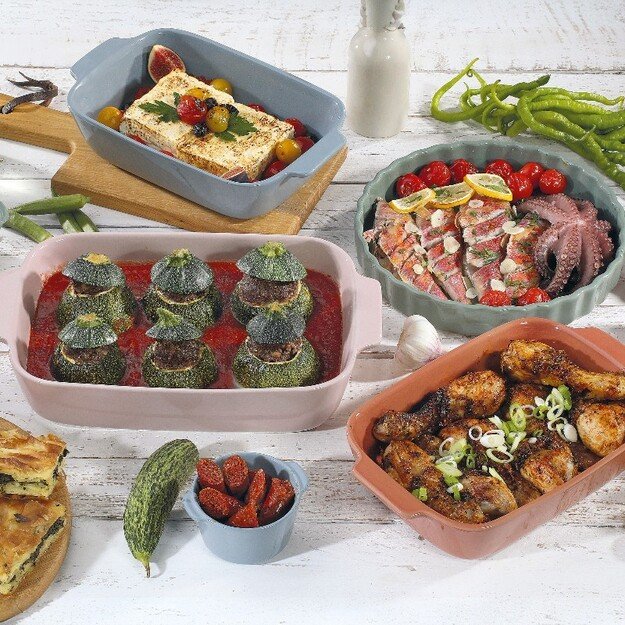 Küchenprofi Porto – Keraminis kepimo indas / kepimo forma 30×19×6,5 cm (žalias) 2