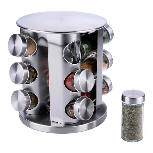 „Alpina“ – besisukanti prieskonių lentynėlė 12 stiklainių 5