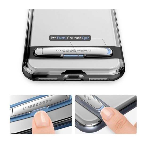 „Mercury Dream“ buferis – „Samsung Galaxy S9“ dėklas su metaliniu stovu (auksinis) 30