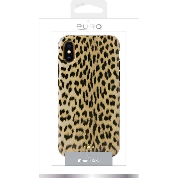 PURO Glam Leopard dangtelis – dėklas, skirtas iPhone Xs / X (Leo 1)