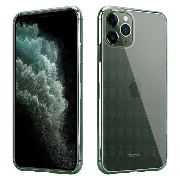 Crong Crystal Slim Cover – lankstus dėklas, skirtas iPhone 11 Pro (skaidrus)