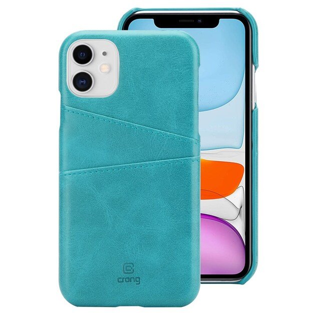 „Crong Neat Cover“ – PU odinis dėklas, skirtas „iPhone 11 Pro“ (žalias)