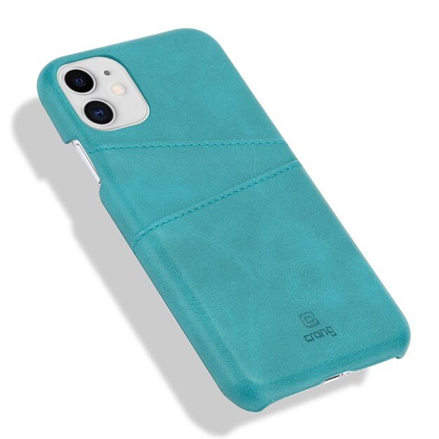 „Crong Neat Cover“ – PU odinis dėklas, skirtas „iPhone 11 Pro“ (žalias)