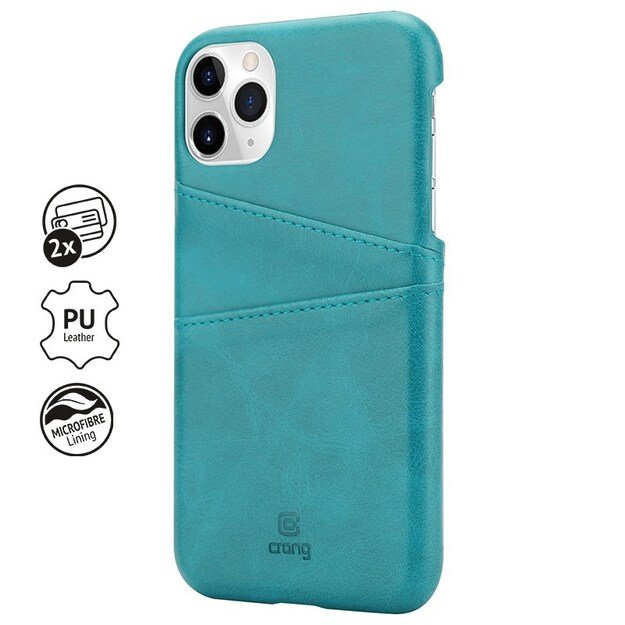 „Crong Neat Cover“ – PU odinis dėklas, skirtas „iPhone 11 Pro“ (žalias)