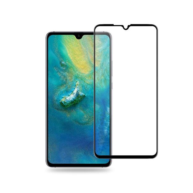 Crong Edge Glass – visiškai klijuojamas nuo krašto iki krašto 9H stiklo ekrano apsauga, skirta Huawei Mate 20 9