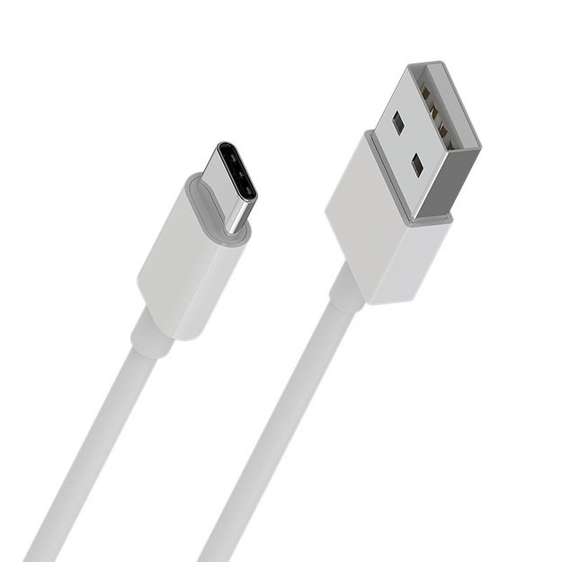 Borofone - USB-A - USB-C laidas duomenų perdavimui ir įkrovimui, 1 m (baltas)