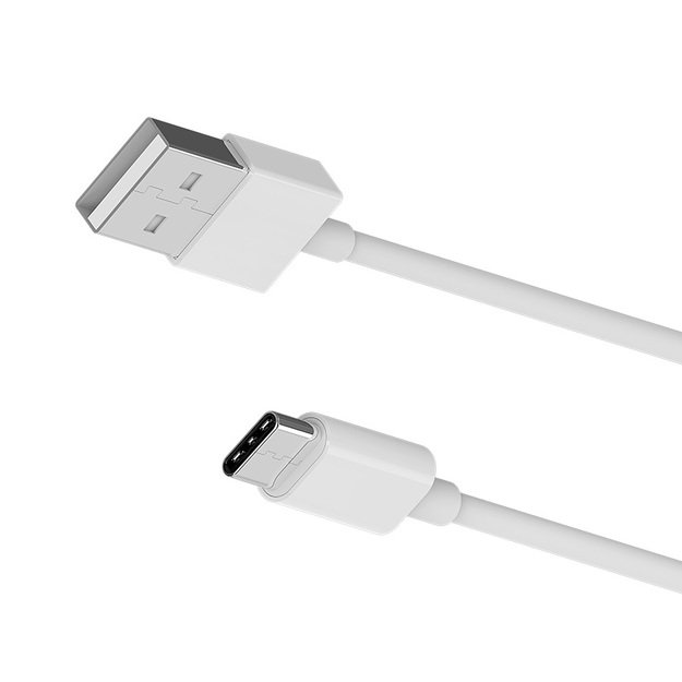 Borofone - USB-A - USB-C laidas duomenų perdavimui ir įkrovimui, 1 m (baltas)