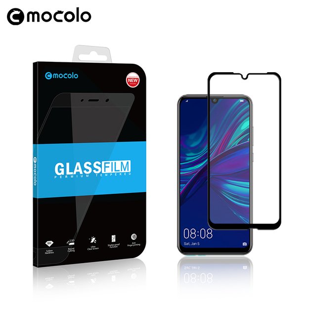 „Mocolo 3D 9H Full Glue“ – viso ekrano apsauga, skirta „Huawei P smart 2019“ / „Honor 10 Lite“ (juoda) 2