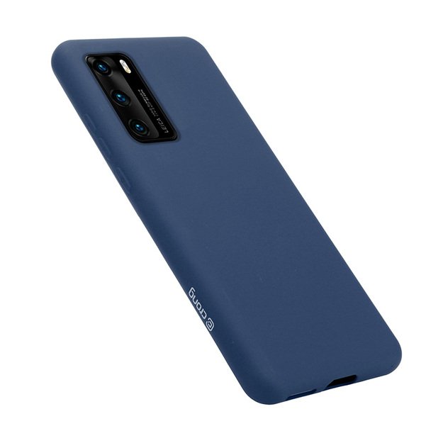 Crong Color Cover – lankstus dėklas, skirtas Huawei P40 (mėlynas) 9