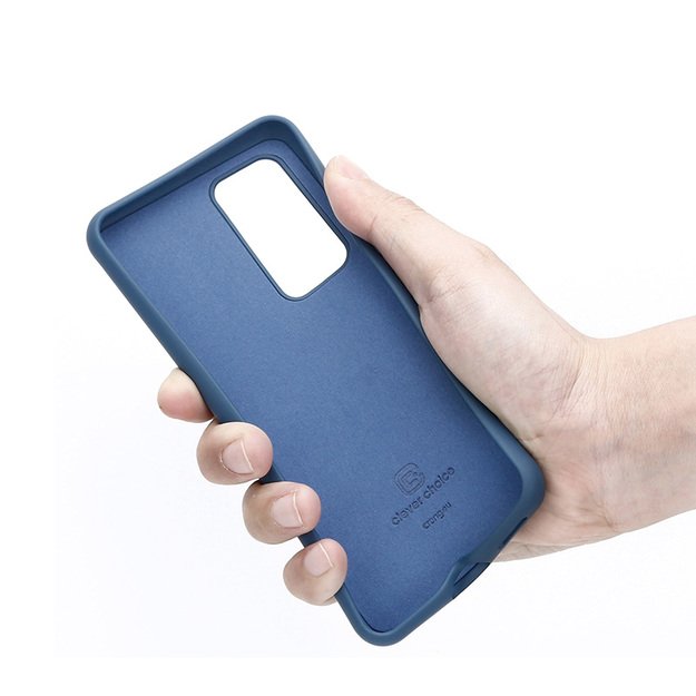 Crong Color Cover – lankstus dėklas, skirtas Huawei P40 (mėlynas) 7