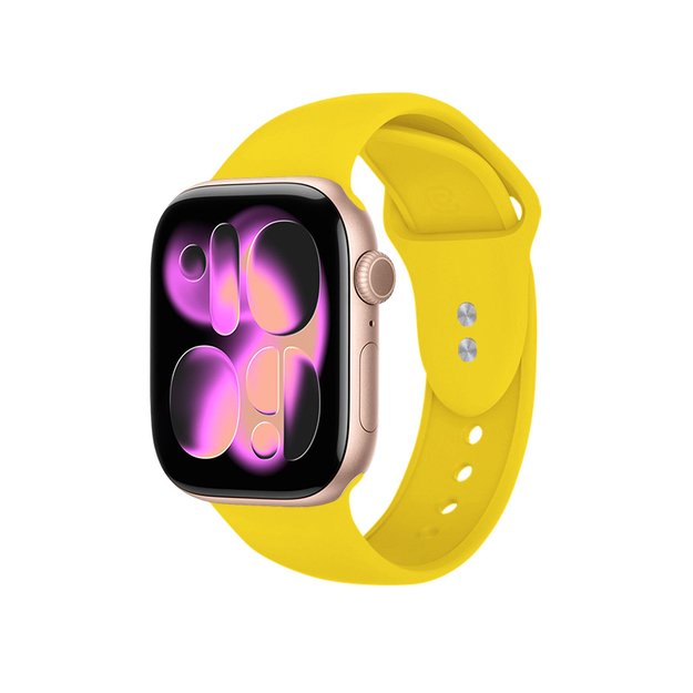 Crong skysta juostelė, skirta Apple Watch 38/40/41mm (geltona) 22