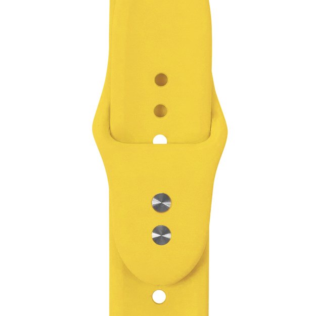 Crong skysta juostelė, skirta Apple Watch 38/40/41mm (geltona) 17