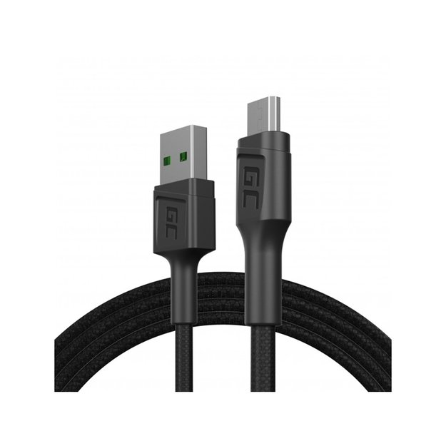 Kabelis Green Cell GC PowerStream USB-A – Micro USB 120cm Ultra Charge, QC 3.0