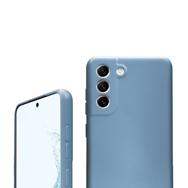 Crong Color Cover silikoninis dėklas, skirtas Samsung Galaxy S22+ (mėlynas)