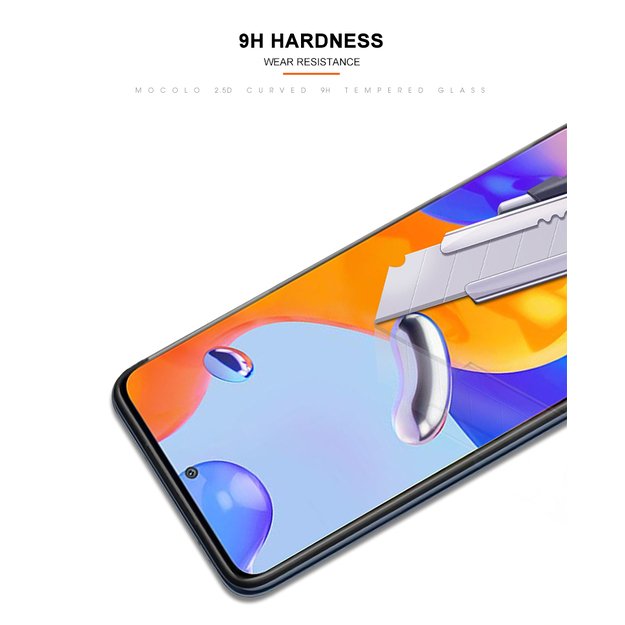 „Mocolo 2.5D Full Glue Glass“ – apsauginis stiklas, skirtas „Xiaomi Redmi Note 11 Pro“ / „Note 11 Pro Plus“  19