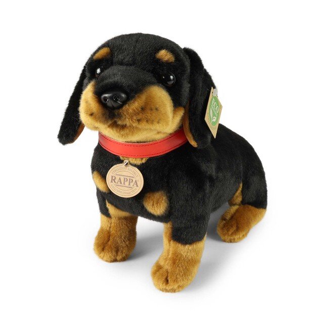 Plush Dachshund with collar 36 cm ECO-FRIENDLY