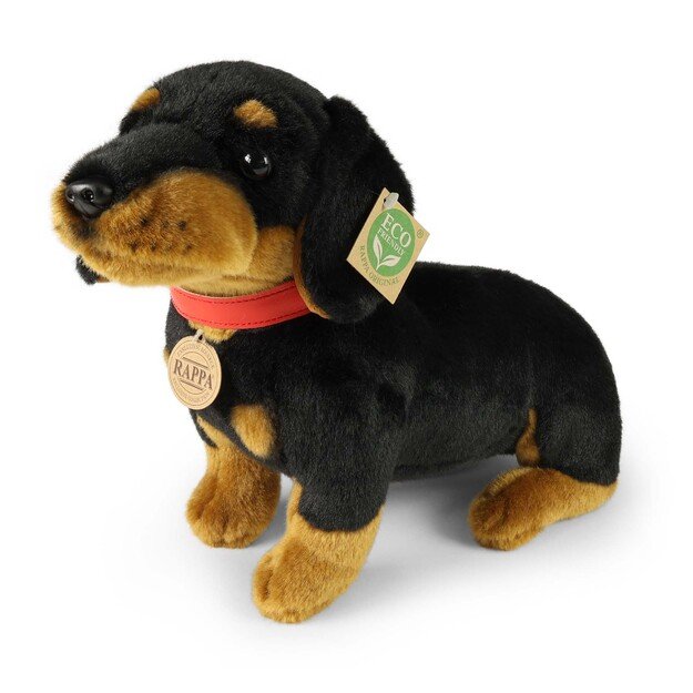 Plush Dachshund with collar 36 cm ECO-FRIENDLY