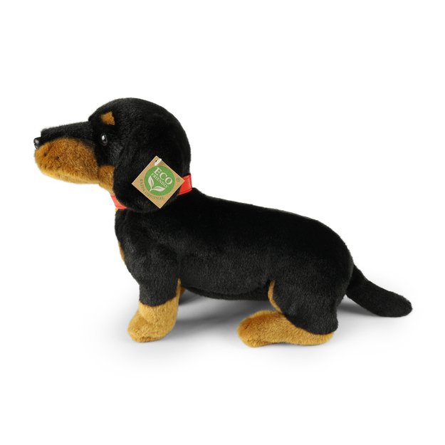 Plush Dachshund with collar 36 cm ECO-FRIENDLY