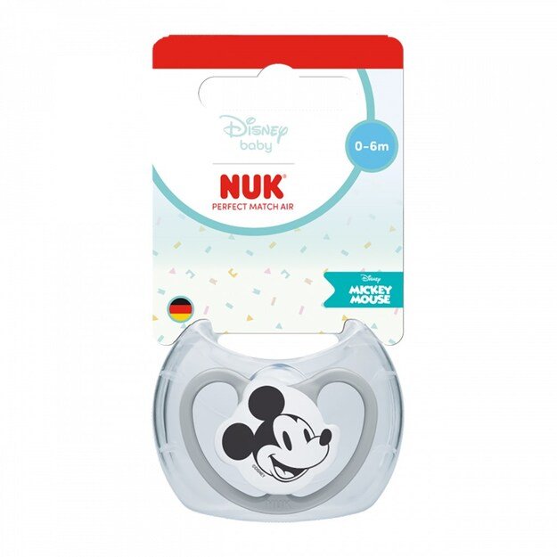 NUK Perfect Match Air Pacifier Disney Mickey Mouse 0&ndash;6 months grey, 0-6 m 1