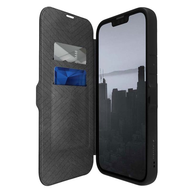 X-Doria Raptic Urban Folio – atverčiamas dėklas, skirtas iPhone 14 Plus (juodas) 9